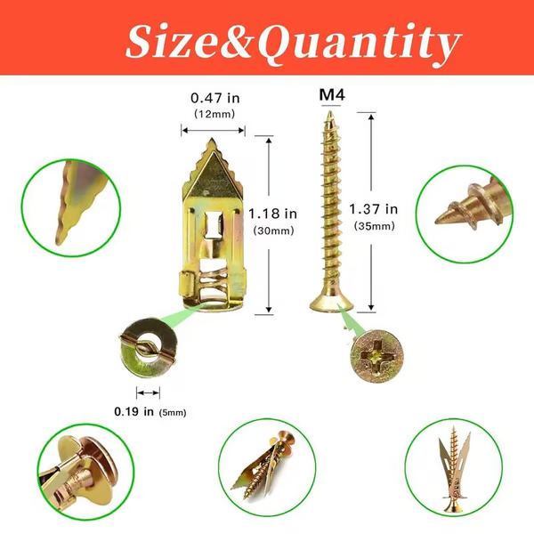 💥 Kit Complet pour Cloisons Sèches – Vis en Zinc Ultra-Résistantes avec Réduction de 50 % ! 🧰