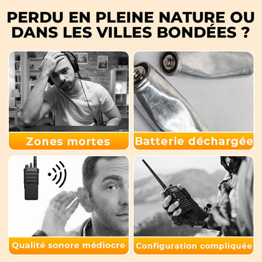 🔥Radio amateur UV-5R longue portée UV5R Radio bidirectionnelle double bande Walkie