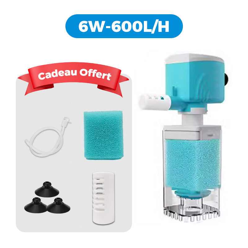 🐠 60% DE RÉDUCTION ! 💦 Filtre Aquarium Automatique - Élimine les Déchets et Mantient l'Eau Claire, Silencieux et Économique 🌊📦