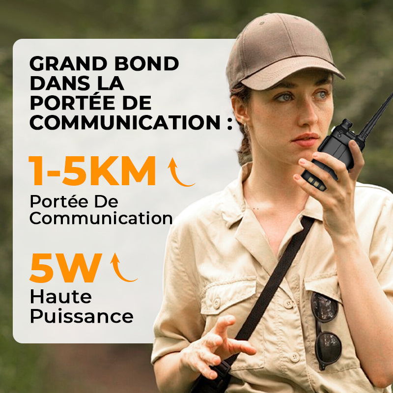 🔥Radio amateur UV-5R longue portée UV5R Radio bidirectionnelle double bande Walkie