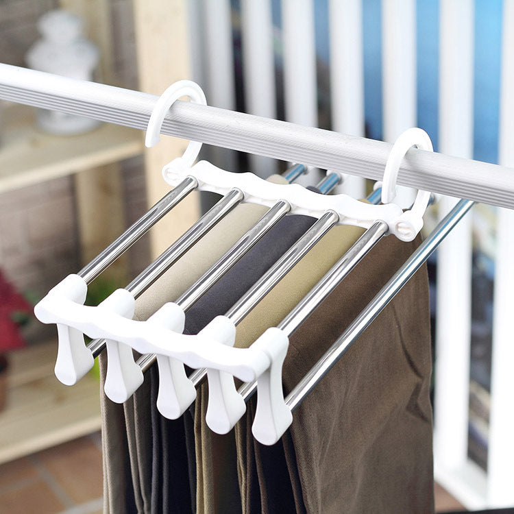 👖 ACHETEZ 2, RECEVEZ 3 ! ✨ Porte-Pantalons Multifonctionnel – Gain de Place et Pratique 🌟