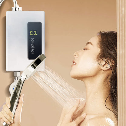 🔥50% DE RÉDUCTION ! ✨ Chauffe-eau Instantané sans Réservoir - Design Compact avec Contrôle de Température Numérique pour Économie d'Énergie ⚡🚿