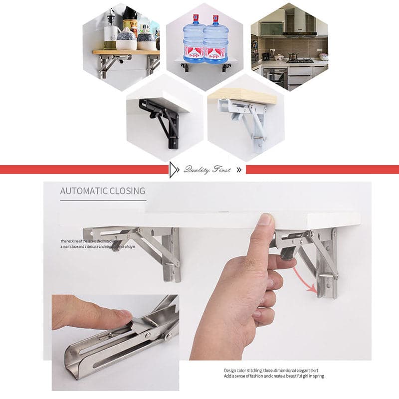 🔥Achetez plus, économisez plus🔥Supports d'étagères pliables