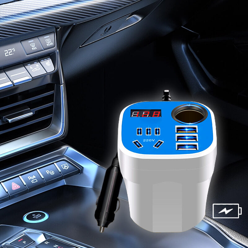 Convertisseur et QC Chargeur de Type Tasse Monté sur Voiture