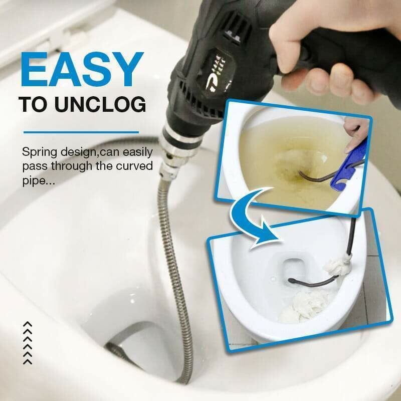 🚿 60% DE RÉDUCTION ! 🎉 Ressort Électrique pour Déboucheur – Puissant, Flexible & Léger 🪠📦