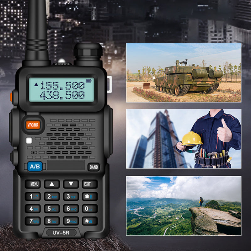 🔥Radio amateur UV-5R longue portée UV5R Radio bidirectionnelle double bande Walkie