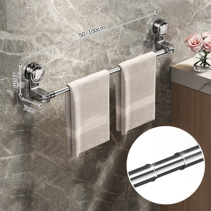🛁✨Light Luxury No-Punch - Barre porte-serviettes rétractable à ventouse