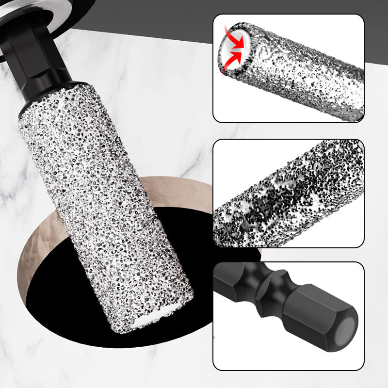 🔥 2-en-1 Hexagonal Shank Brazing Drilling Dry Specialized Hole Opener