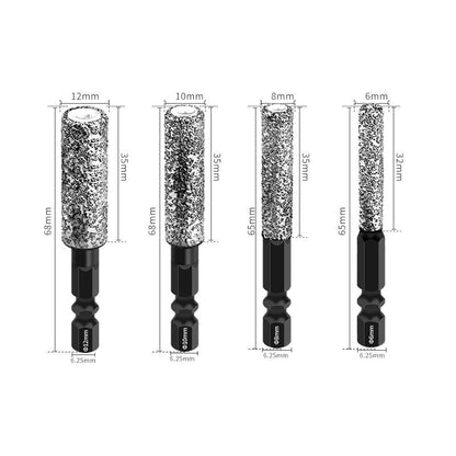 🔥 2-en-1 Hexagonal Shank Brazing Drilling Dry Specialized Hole Opener