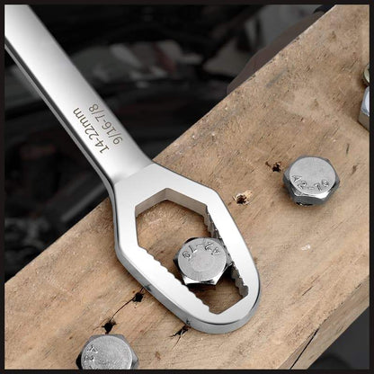 📢📢5 dernières heures : Grande vente⏰⏰ Clé Universelle à Double Tête - Ajustement Automatique pour Écrous et Boulons de Toutes Tailles 🛠️✨