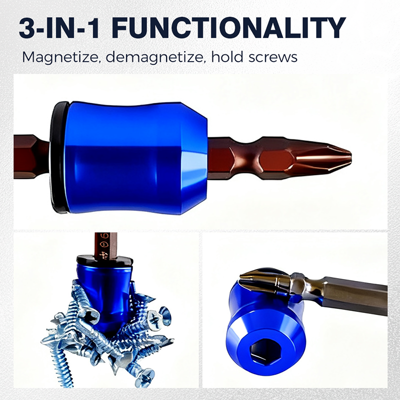 Anneau Magnétique pour Embouts de Tournevis 3-en-1