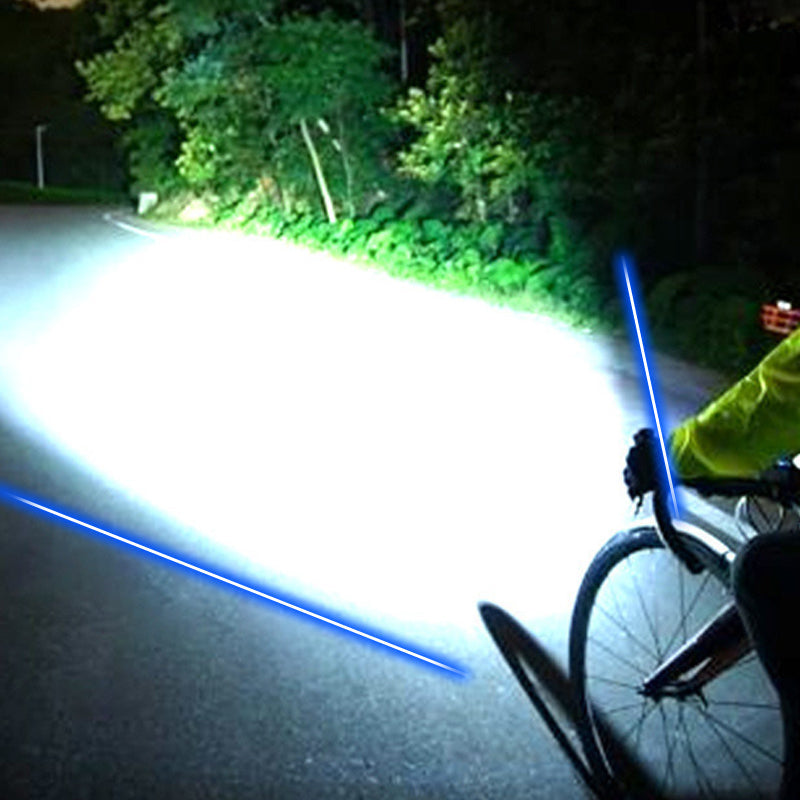 Phare avant rechargeable étanche pour vélo avec clip