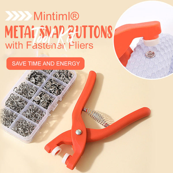 📢📢50 % de réduction！！！Kit d'outils pour boutons-pression en métal avec pinces de fixation