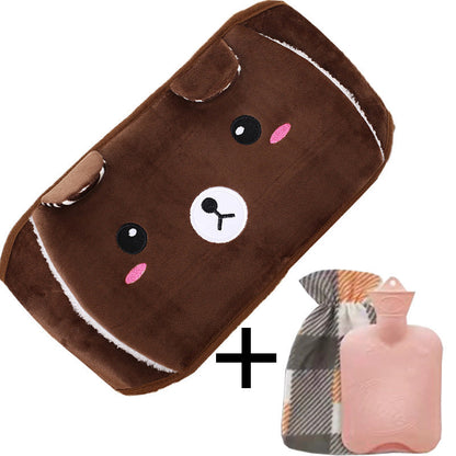 🎅 Vente de Noël - 50% de réduction 🔥 Ceinture en peluche avec bouillotte 🎁