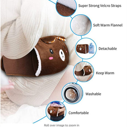 🎅 Vente de Noël - 50% de réduction 🔥 Ceinture en peluche avec bouillotte 🎁