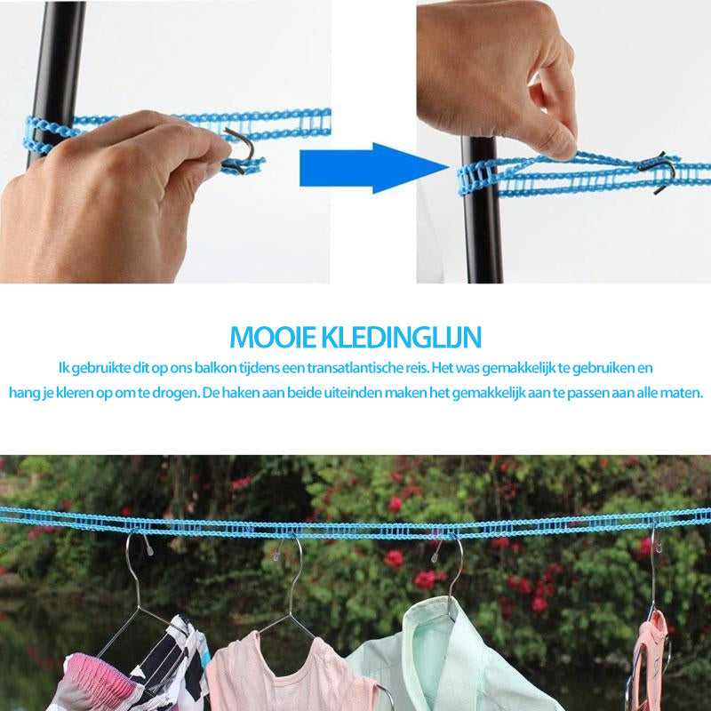 ✨ Corde à linge coupe-vent et antidérapante