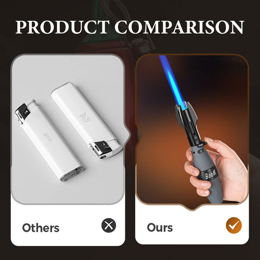 🚀 Briquet Fusée Anti-Stress - Flamme Anti-Vent et Plaisir Ludique ! 🎁