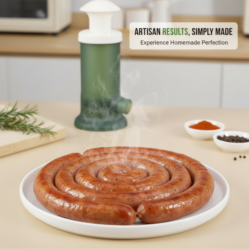📢📢55 % de réduction !!! 🎅Machine à embosser les saucisses manuelle pour usage domestique