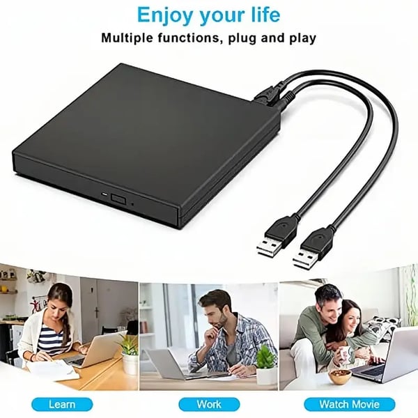 📢📢49% de réduction ! 💿💻 Lecteur CD/DVD Externe – Plug & Play, Portable & Compatible Mac/Windows