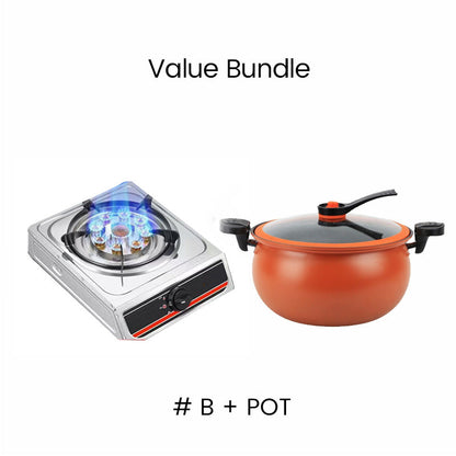 📢📢50 % DE RÉDUCTION！！⏰Plus de 30 000 exemplaires vendus💥Réchaud à gaz portable à brûleur unique